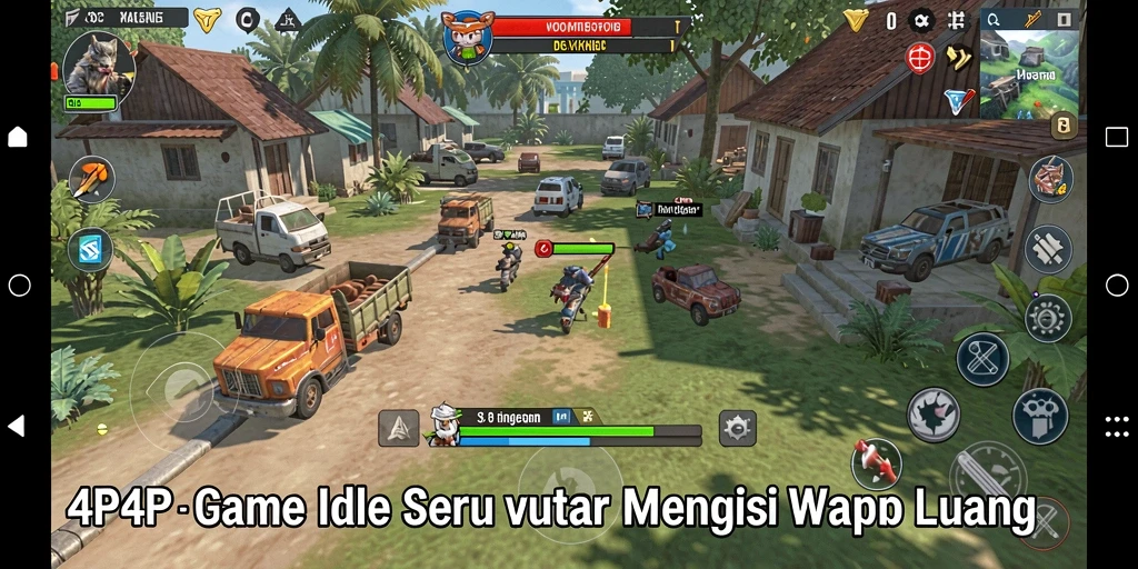 Tampilan gameplay 4P4P yang memikat dan santai.