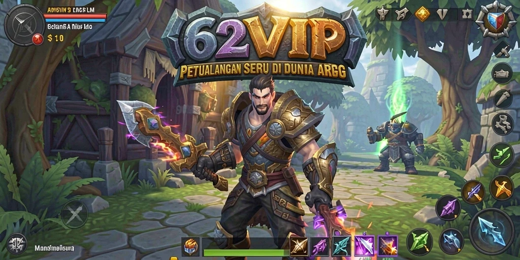 Screenshot gameplay ARPG yang menampilkan aksi seru di 62VIP.