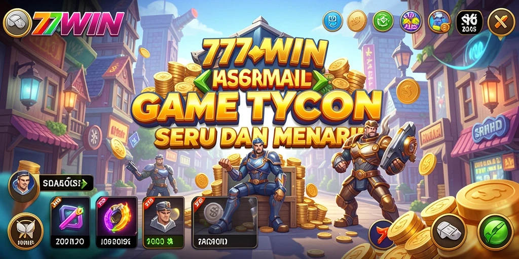 Menampilkan gameplay Tycoon yang menarik dan seru.