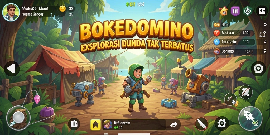 Tampilan gameplay BOKEDOMINO yang memukau dan interaktif.