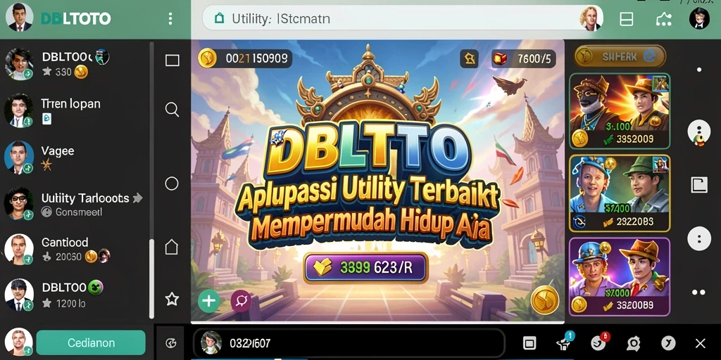 Tampilan antarmuka DBLTOTO yang sederhana dan fungsional.