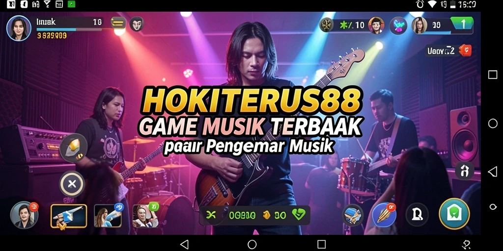 Screenshot HOKITERUS88 menampilkan gameplay interaktif dengan lagu-lagu favorit.