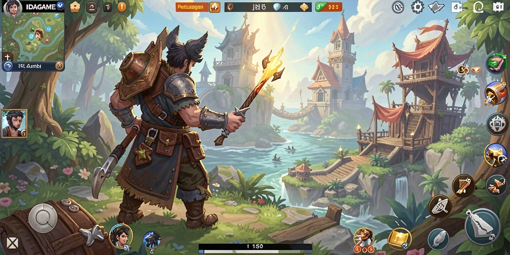Tampilan gameplay menarik dari IDAGAME dalam dunia terbuka.