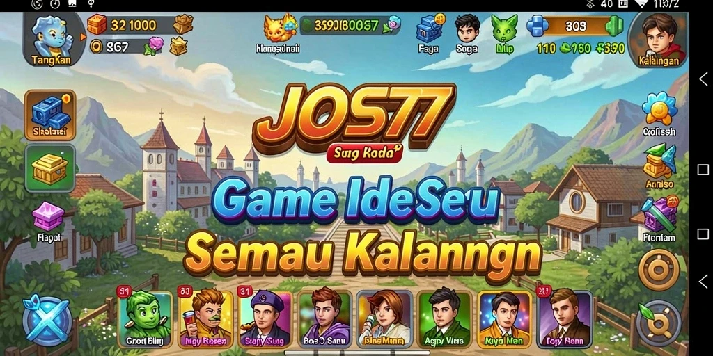 Tampilan gameplay JOS77 yang menarik dan interaktif.