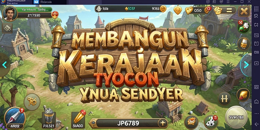 Tampilan gameplay seru dalam JP6789 yang menampilkan pembangunan kerajaan Tycoon.