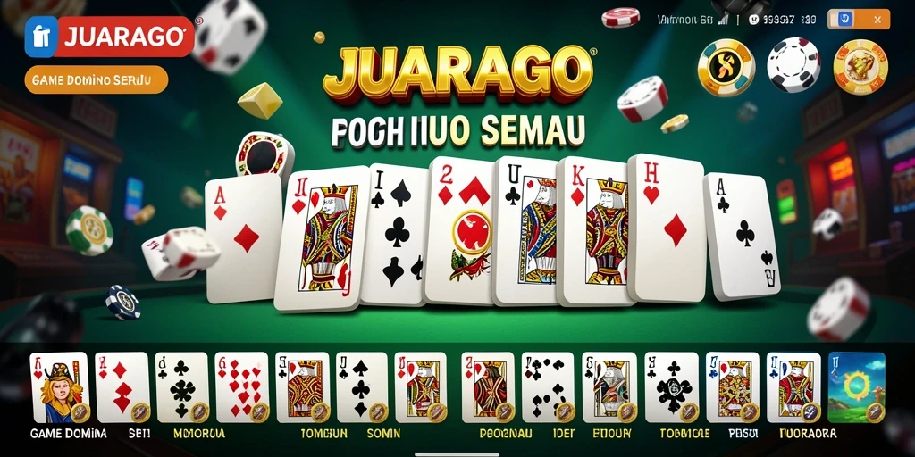 Screenshot JUARAGO menampilkan gameplay domino yang seru dan interaktif.