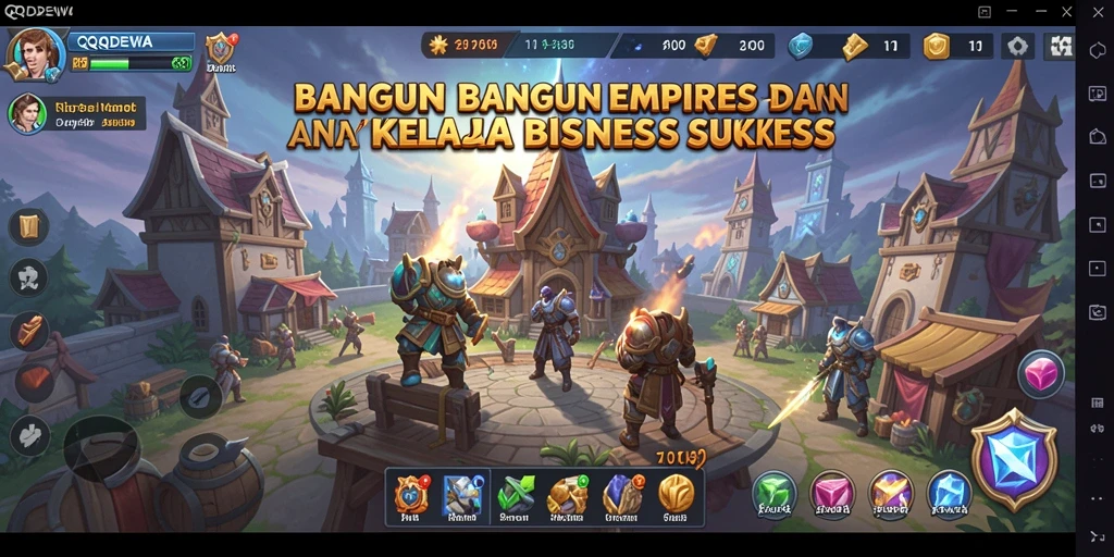 Tampilan menarik dari gameplay QQDEWA yang penuh strategi Tycoon.