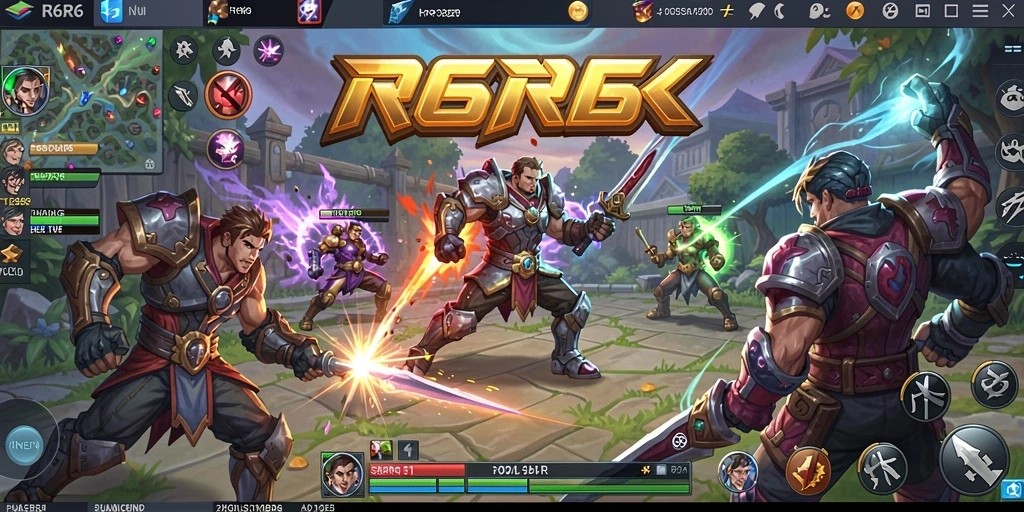 Tampilan permainan R6R6 dengan aksi pertarungan strategis.