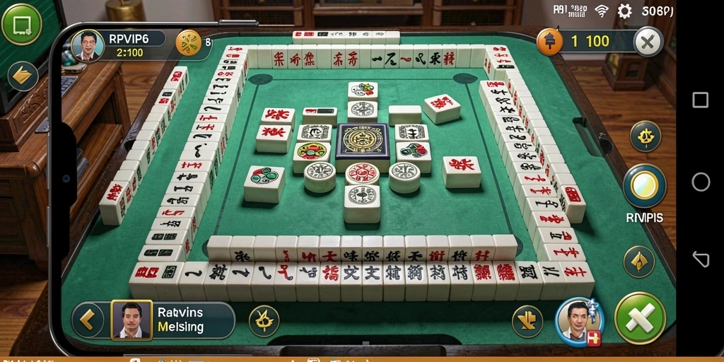 Tampilan gameplay seru RPVIP6 yang menarik di setiap sesi permainan Mahjong.
