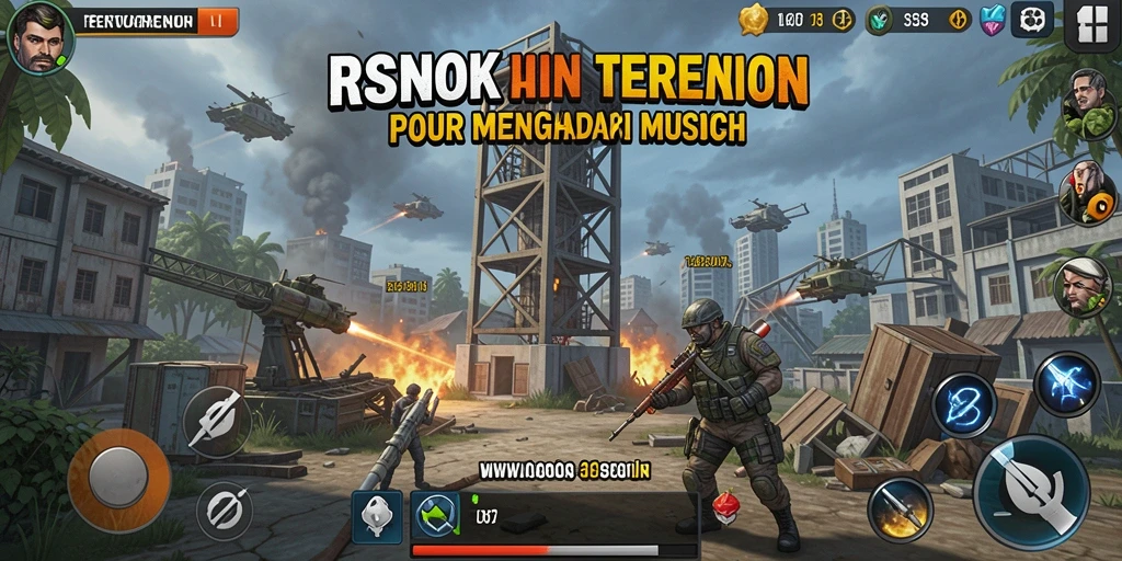 Screenshot gameplay RSNOK yang menunjukkan strategi pertahanan menara yang brilian.