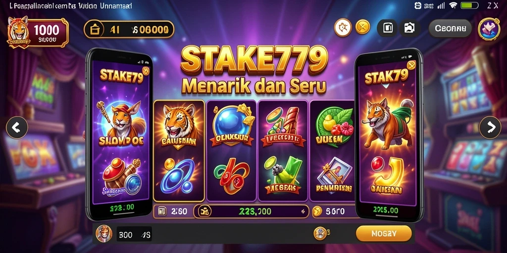 Tampilan gameplay menarik dari STAKE779 yang penuh warna.