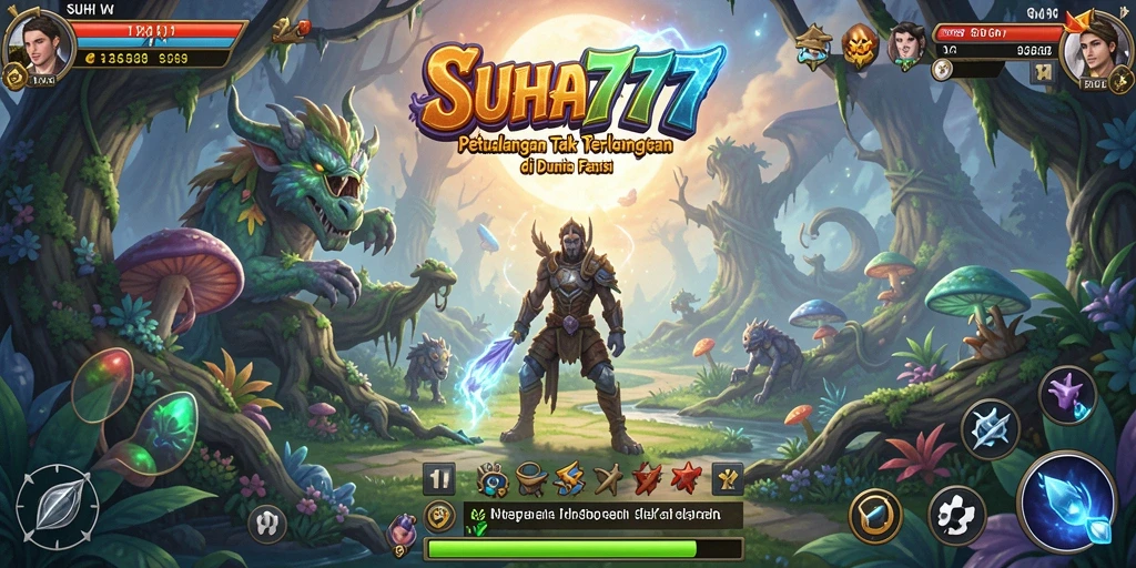 Tampilan gameplay <strong>Suhu777</strong> yang seru dan menantang dalam dunia petualangan.