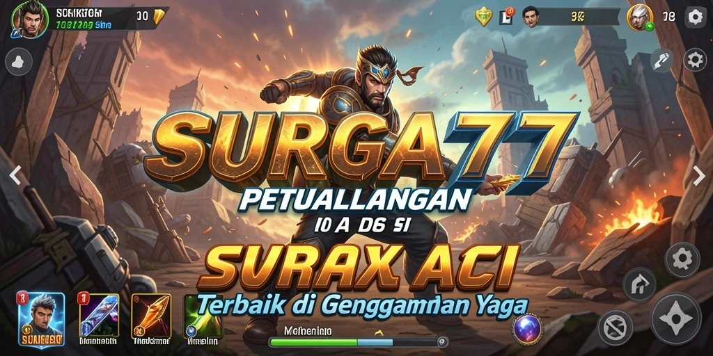 Tampilan mendebarkan dari gameplay SURGA77 dengan aksi cepat dan grafis menawan.