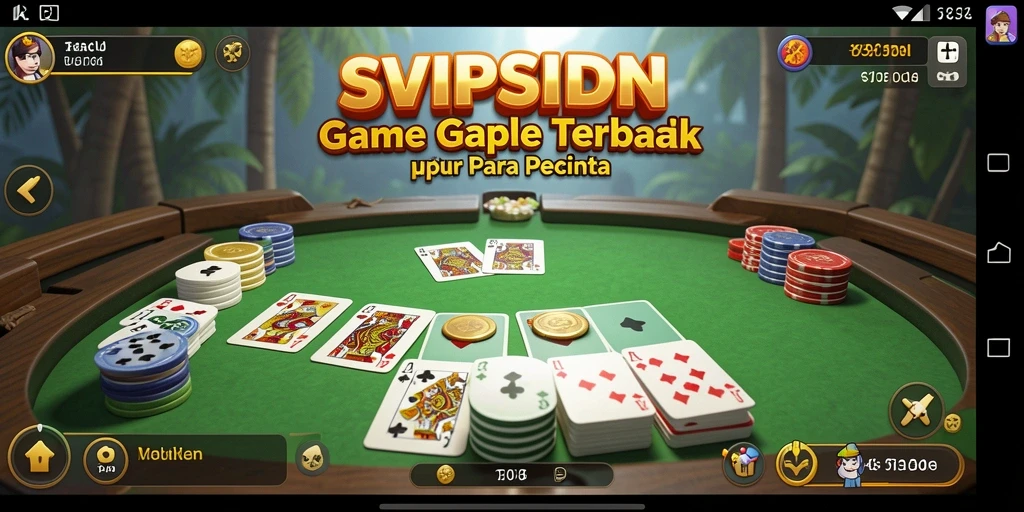 Tampilan gameplay Gaple yang menegangkan di SVIPSIDN.