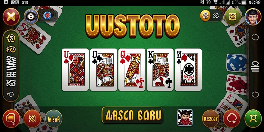 Tampilan gameplay UUSTOTO dengan aksi Domino yang seru dan menegangkan.