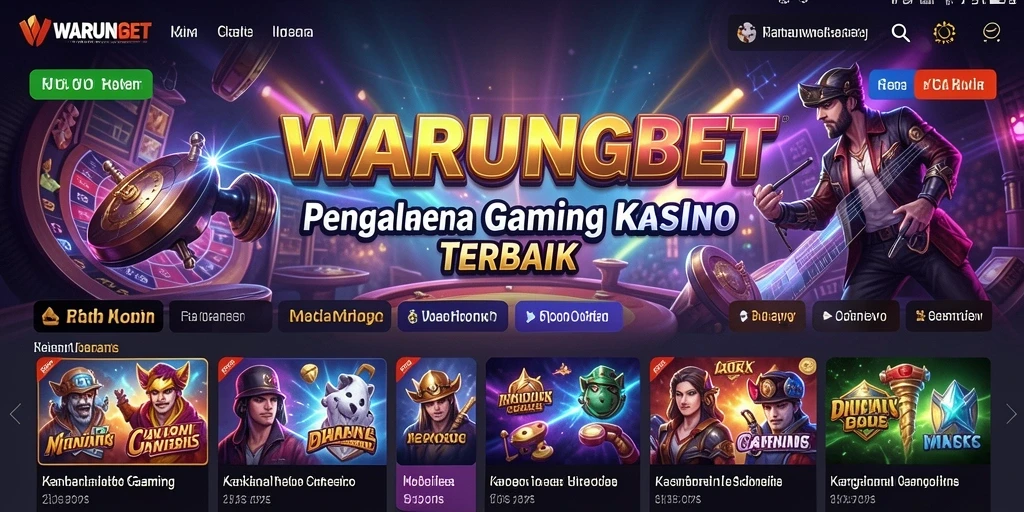 Tampilan gameplay seru dan dinamis dalam WARUNGBET Kasino.